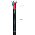 Cabo elétrico de material elétrico de PVC ou XLPE